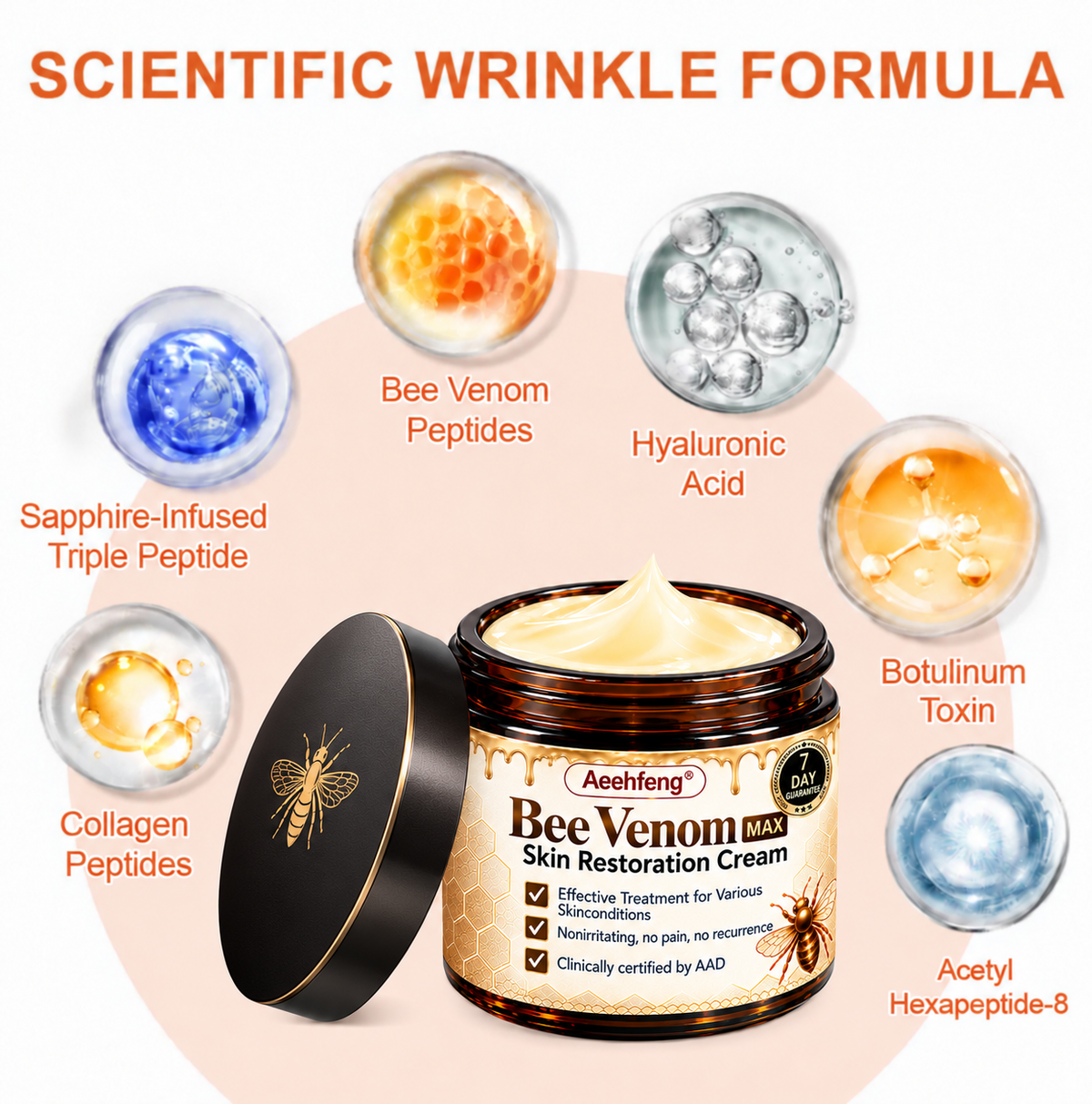 💐Official Brand Shop丨Aeehfeng® Bee venom Pro Comprehensive Cream—Tightening for Skin Types