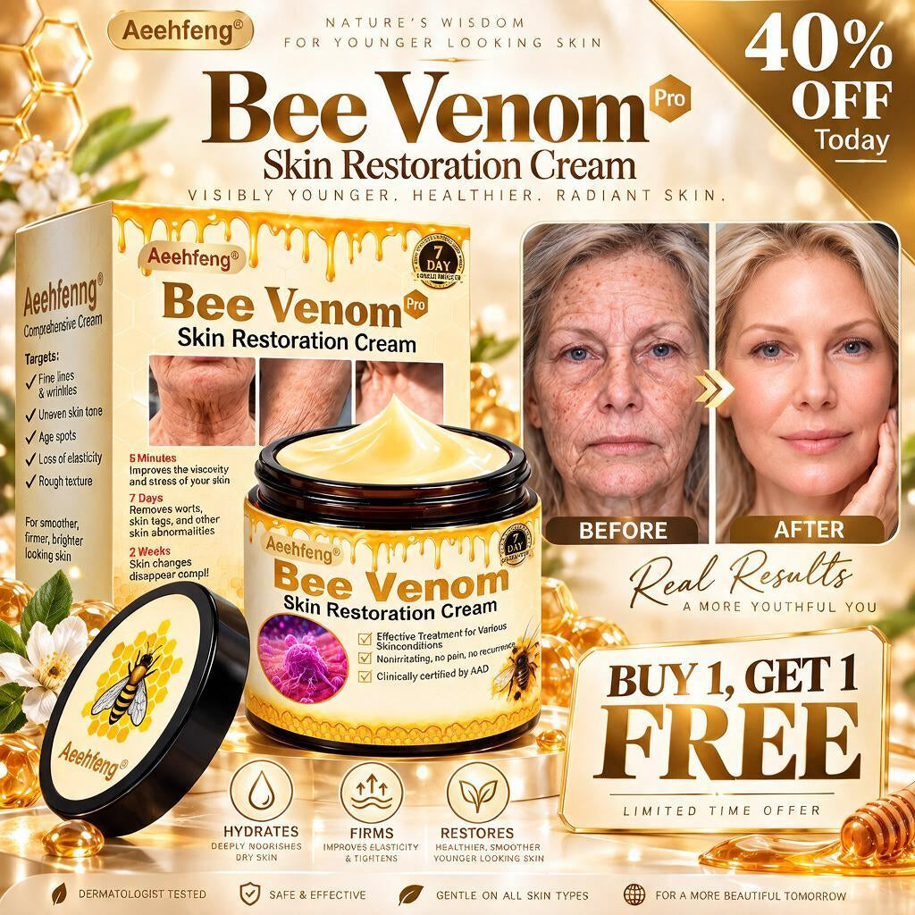 ❤Official Brand Shop丨Aeehfeng® Bee venom Pro Comprehensive Cream—Tightening for Skin Types