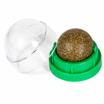 🐾 Catnip Ball Toy | Natural Cat Entertainment | Interactive Pet Play Essential | Everyday Pet Care Helper | Fun Green Design