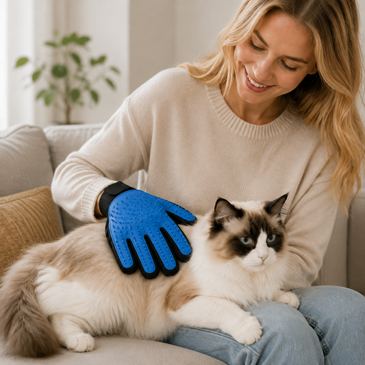 🐾 Pet Grooming Glove | Soft Silicone Material | Pet Hair Removal Tool | Cat & Dog Care Essential | Comfortable Paw Design