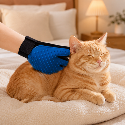 🐾 Pet Grooming Glove | Soft Silicone Material | Pet Hair Removal Tool | Cat & Dog Care Essential | Comfortable Paw Design