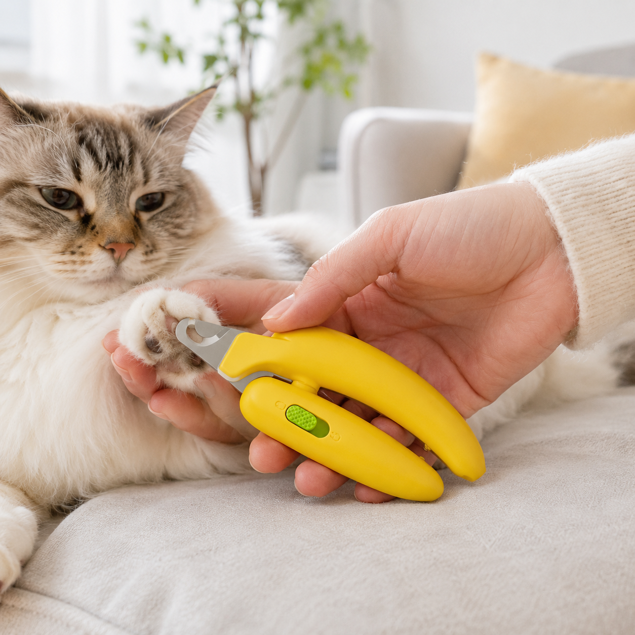 ✨ Pet Nail Clippers | Stainless Steel Blade | Safe Grooming Tool | Cat & Dog Care Essential | Precision Cutting Design