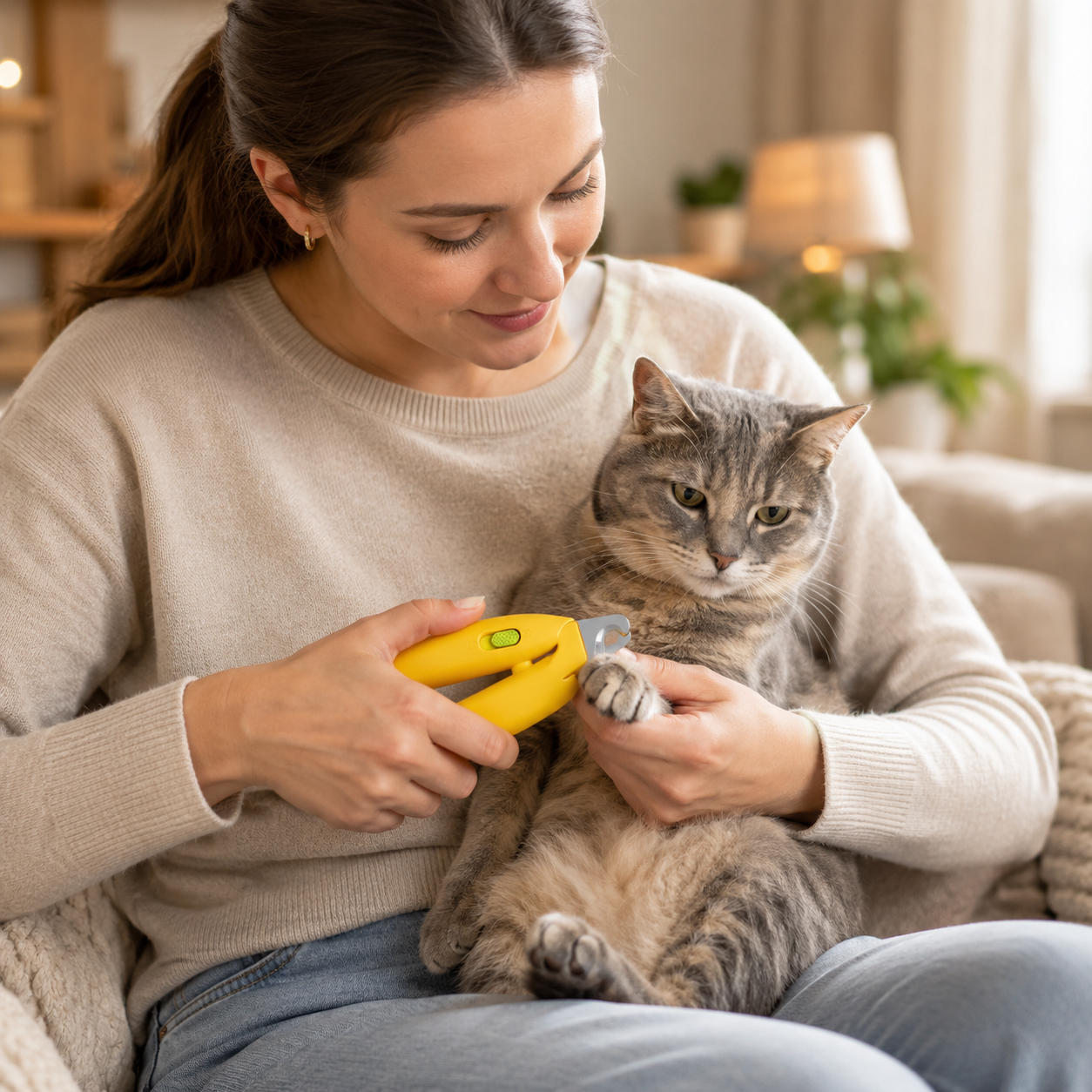 ✨ Pet Nail Clippers | Stainless Steel Blade | Safe Grooming Tool | Cat & Dog Care Essential | Precision Cutting Design