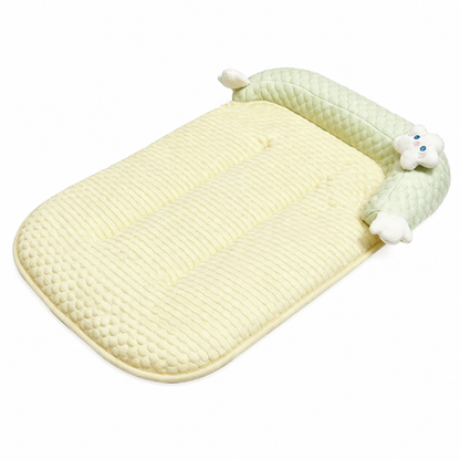 💛 Cozy Pet Mat | Plush Padded Comfort | Home Lounging | Pet Lover Gift | Adorable Star Detail