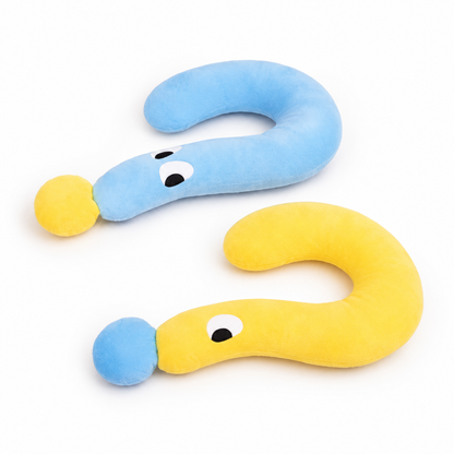 💙 Cozy Pet Pillow | Soft Plush Comfort | Home Napping | Pet Lover Gift | Playful Curved Design