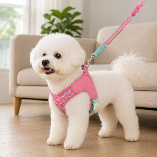 Pet Walking Set | Soft Padded Webbing | Outdoor Adventures | Pet Parent Gift | Candy Color Style