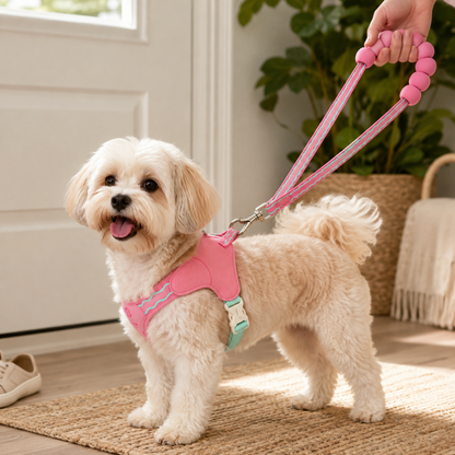 Pet Walking Set | Soft Padded Webbing | Outdoor Adventures | Pet Parent Gift | Candy Color Style