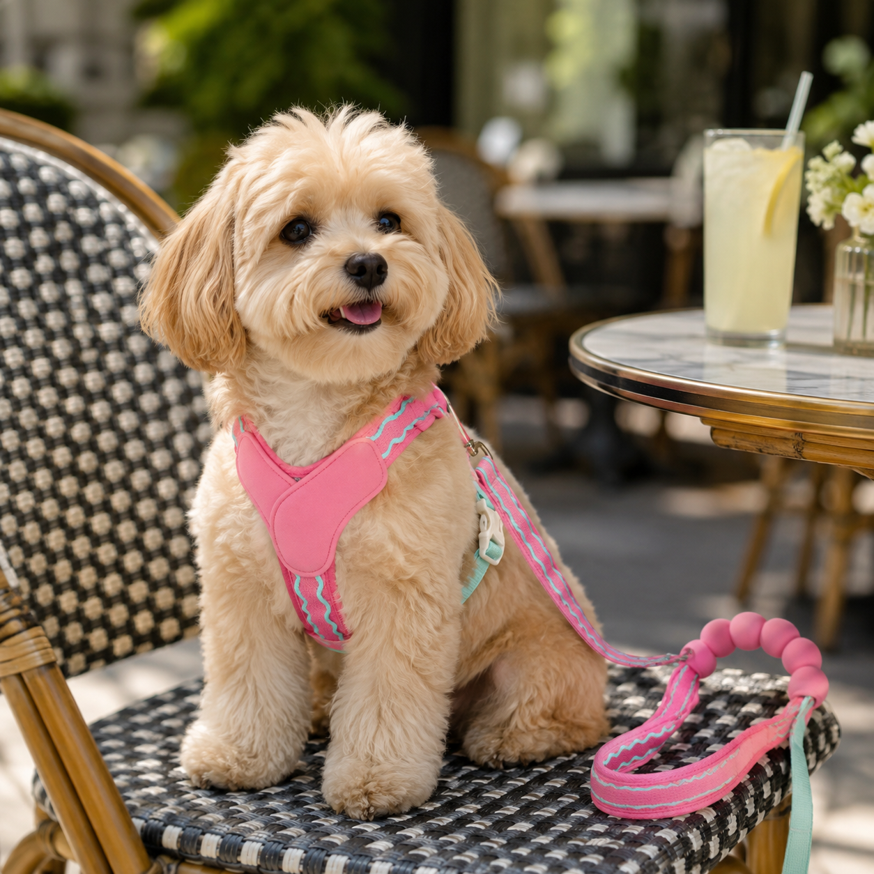 Pet Walking Set | Soft Padded Webbing | Outdoor Adventures | Pet Parent Gift | Candy Color Style