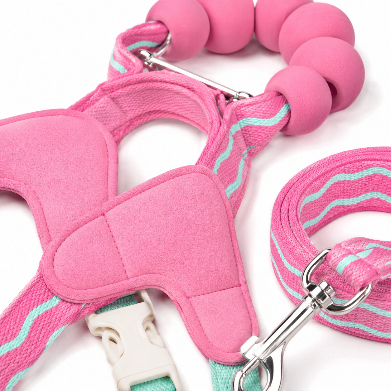 Pet Walking Set | Soft Padded Webbing | Outdoor Adventures | Pet Parent Gift | Candy Color Style