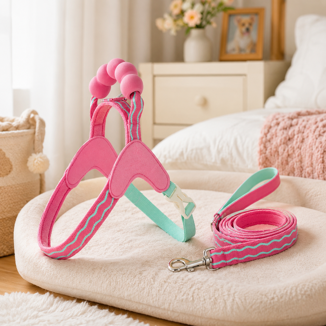Pet Walking Set | Soft Padded Webbing | Outdoor Adventures | Pet Parent Gift | Candy Color Style