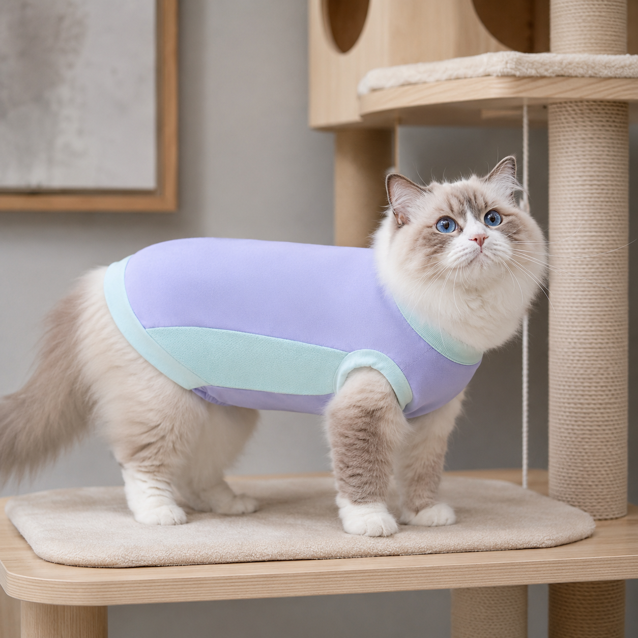 💜 Pet Apparel | Soft Breathable Fabric Comfort | Pastel Everyday Style