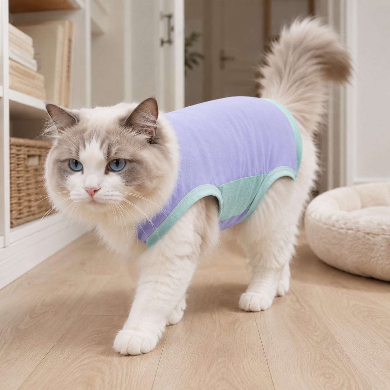 💜 Pet Apparel | Soft Breathable Fabric Comfort | Pastel Everyday Style