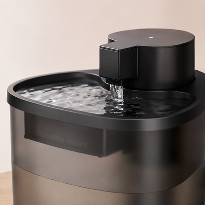 🖤 Pet Fountain | Sleek Filtered Water Flow | Modern Hydration Essential