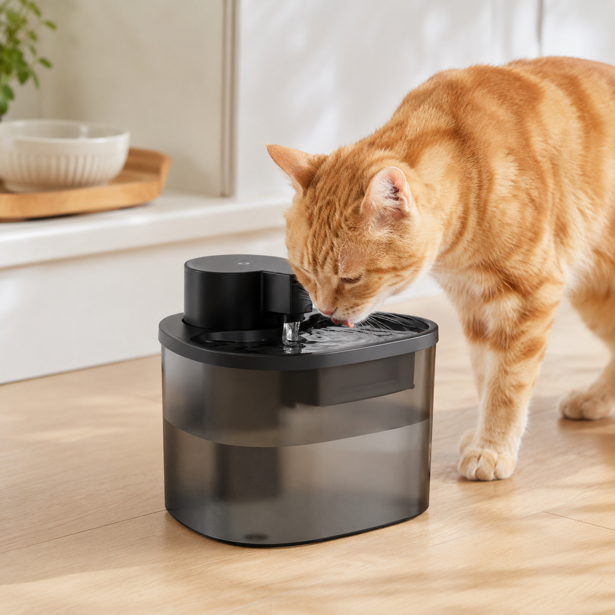 🖤 Pet Fountain | Sleek Filtered Water Flow | Modern Hydration Essential