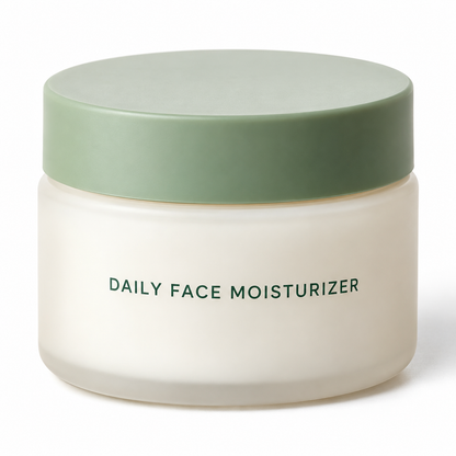 Unbranded daily face moisturizer on white background