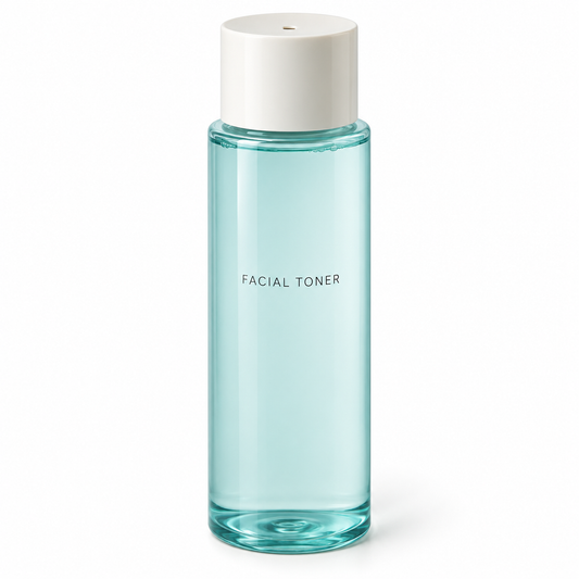 Facial Toner — white background product concept