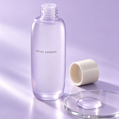 Facial essence texture and opening detail