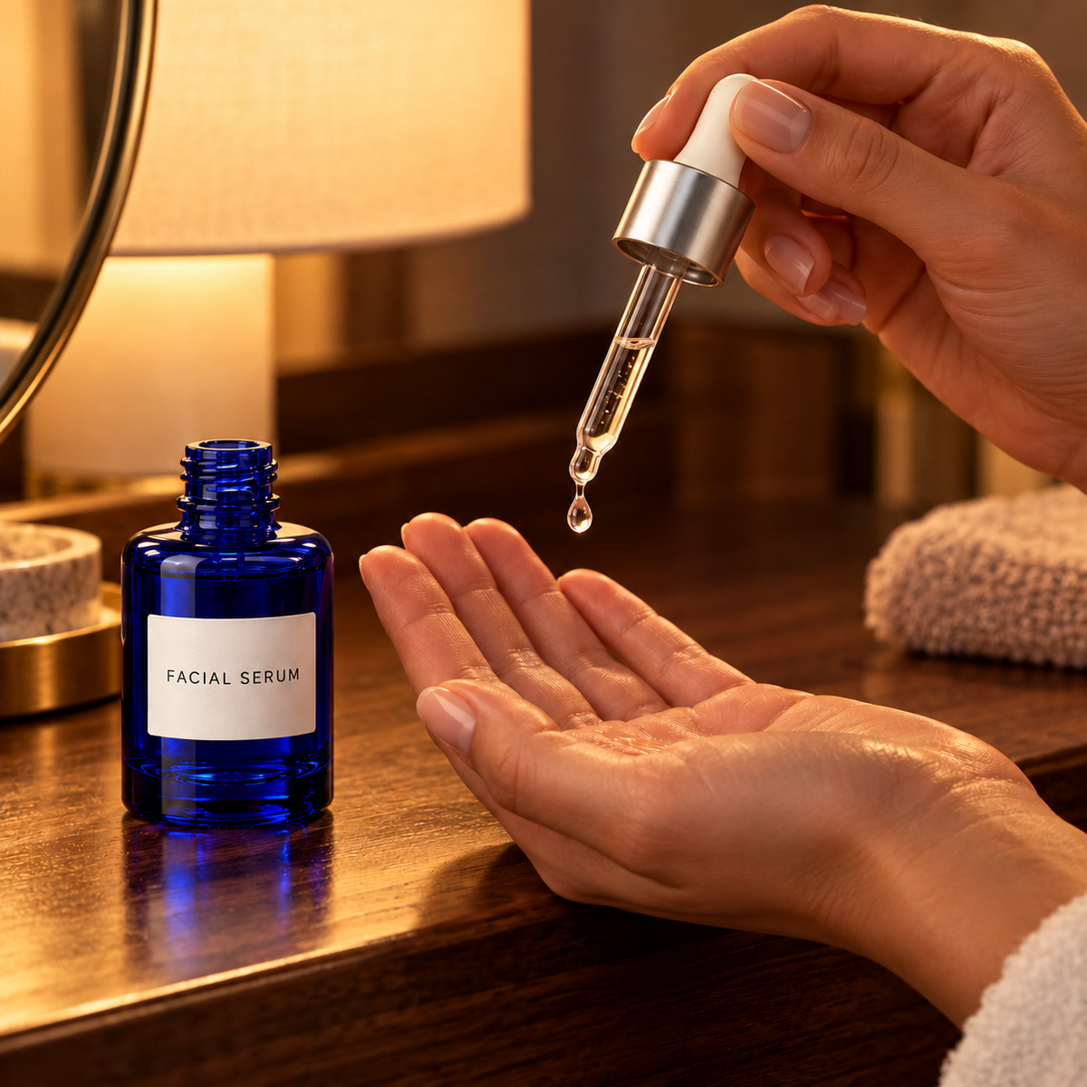 Evening serum dispensing concept