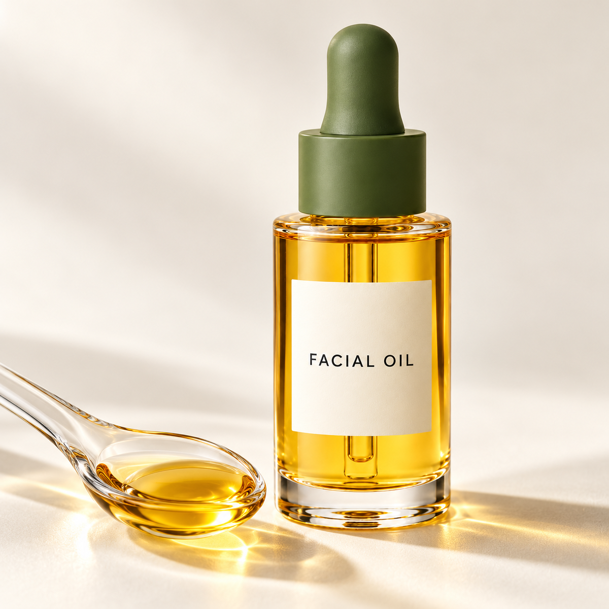 Facial oil texture detail
