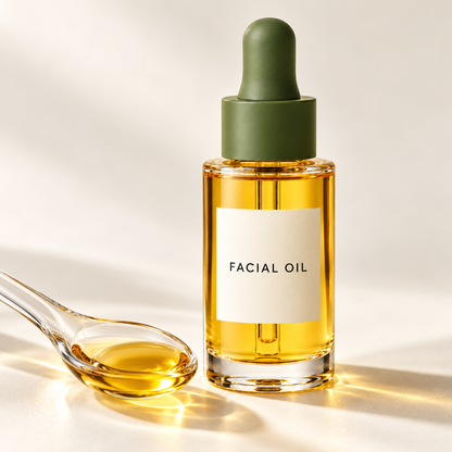 Facial oil texture detail