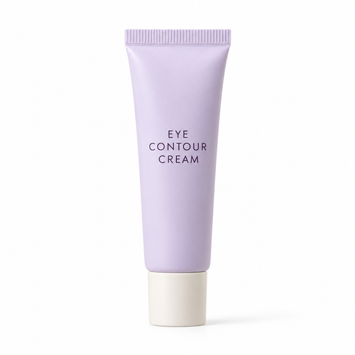 Eye cream white background concept
