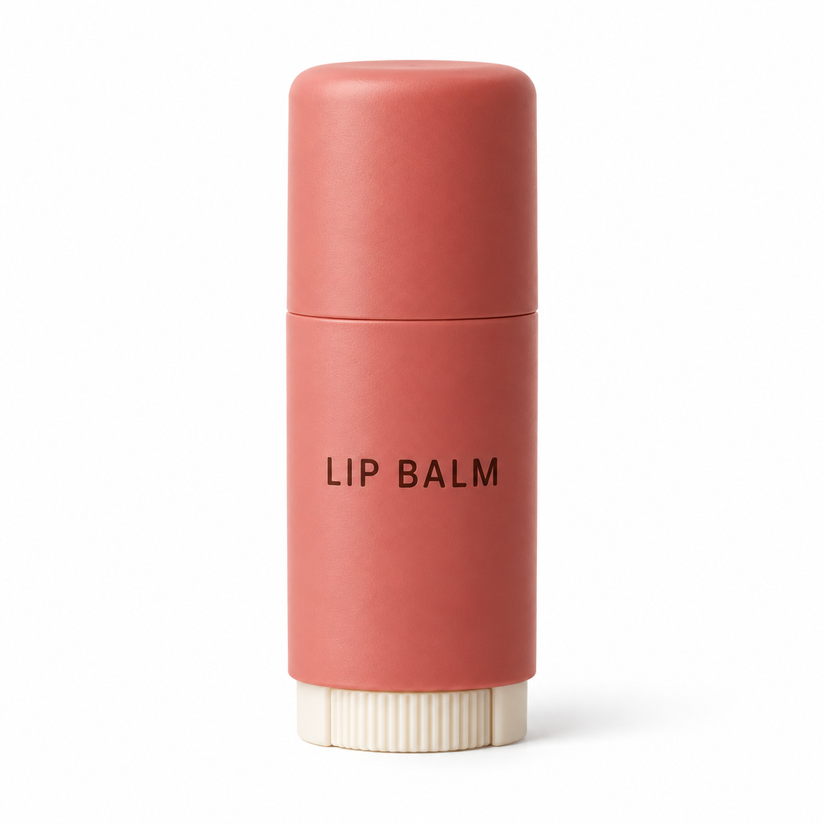 Lip balm white background concept