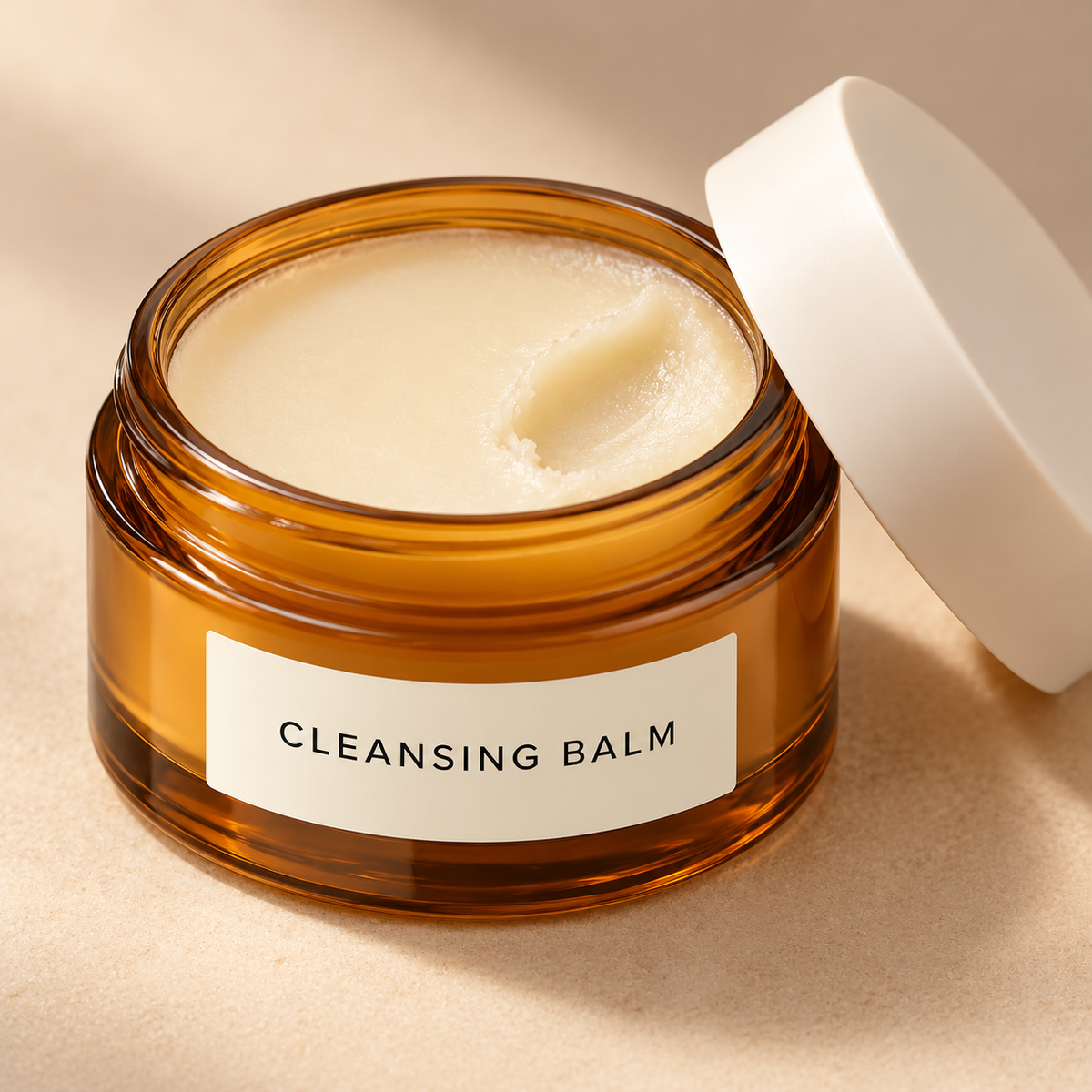 Cleansing balm concept texture detail