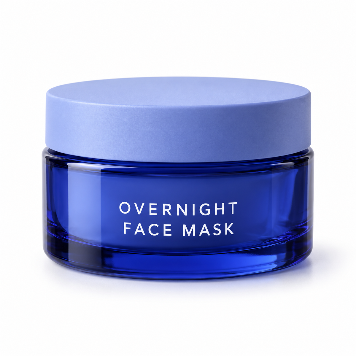 Unbranded overnight mask indigo jar on white