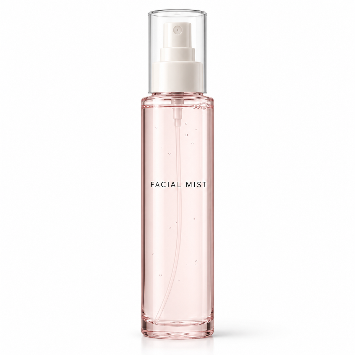 Unbranded facial mist blush bottle on white