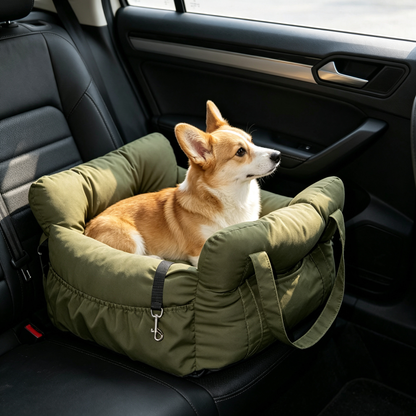 💚 Travel Comfort | Padded Oxford Fabric | Car Adventures | Dog Parent Essential | Cozy Secure Design