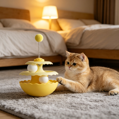 💛 Cat Enrichment | Durable Tumbler Toy | Indoor Kittens | Playful Motion