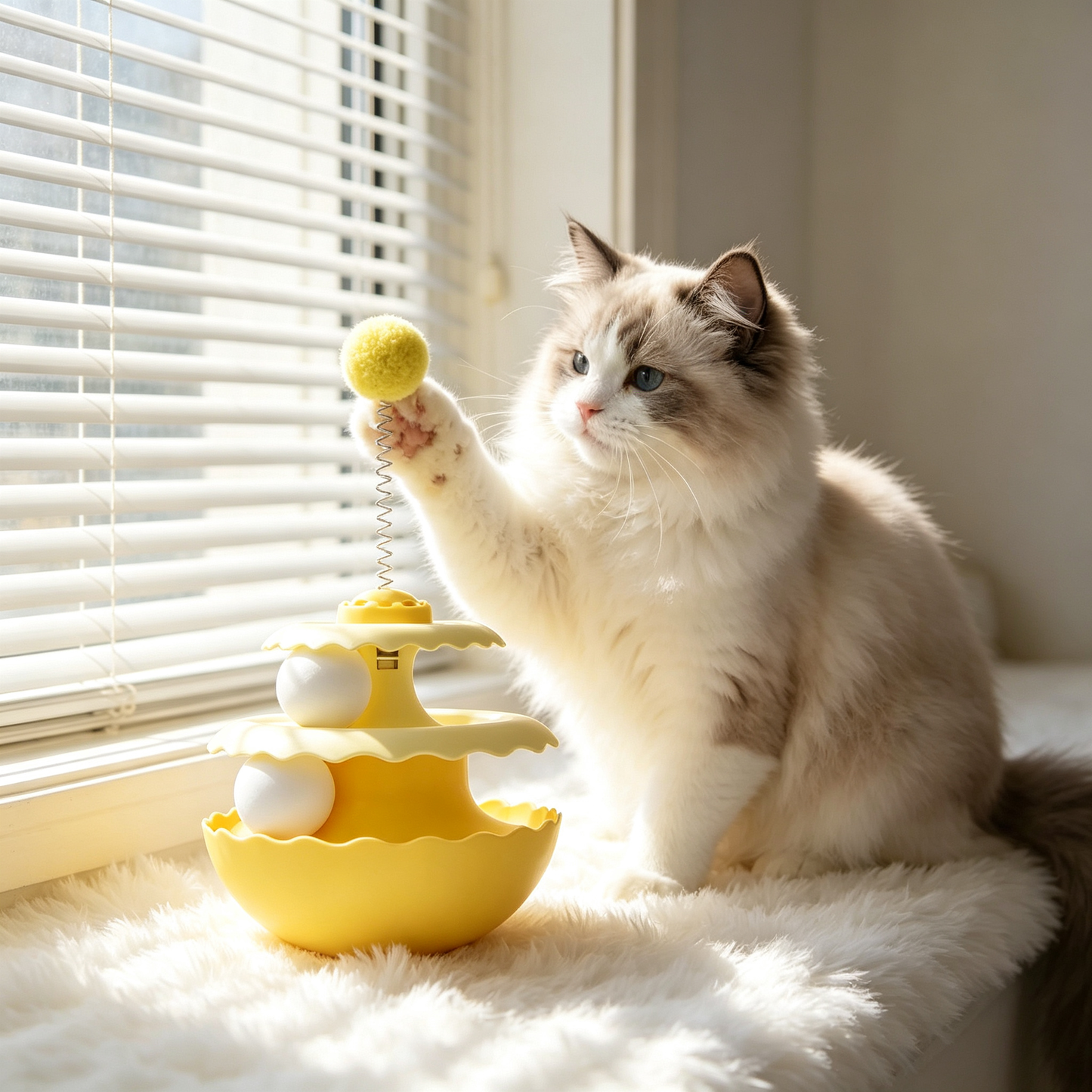 💛 Cat Enrichment | Durable Tumbler Toy | Indoor Kittens | Playful Motion